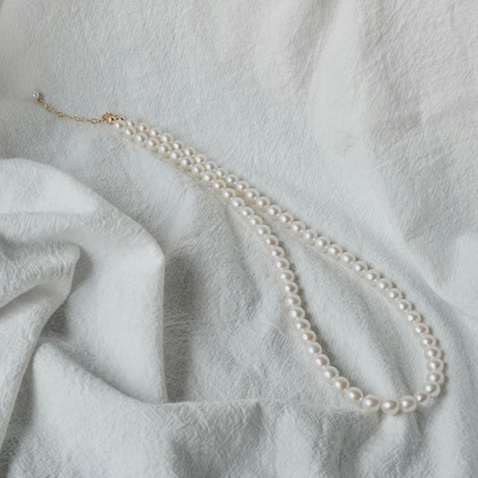 6-6.5mm Pearl Necklace #125