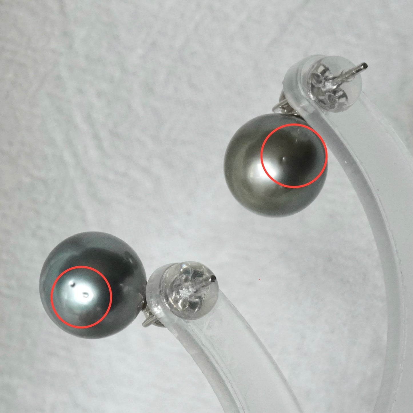 10.5mm Tahitian Pearl Earring #112