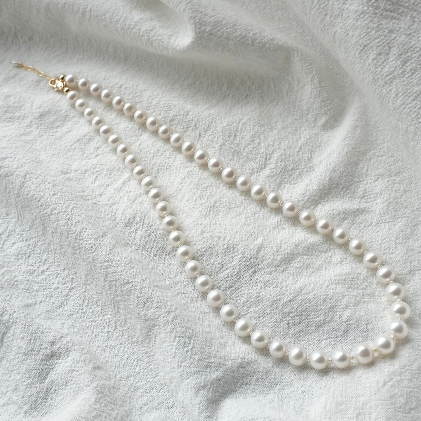 6.5-7.5mm Pearl Necklace #130