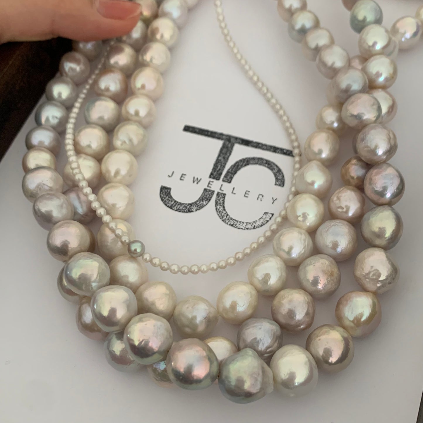 10.5mm-12.5mm Pearl Necklace #122