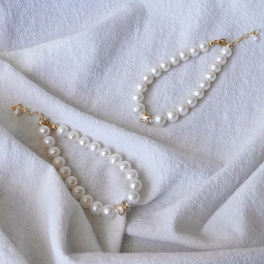 7 - 8.5mm Pearl Bracelet #83