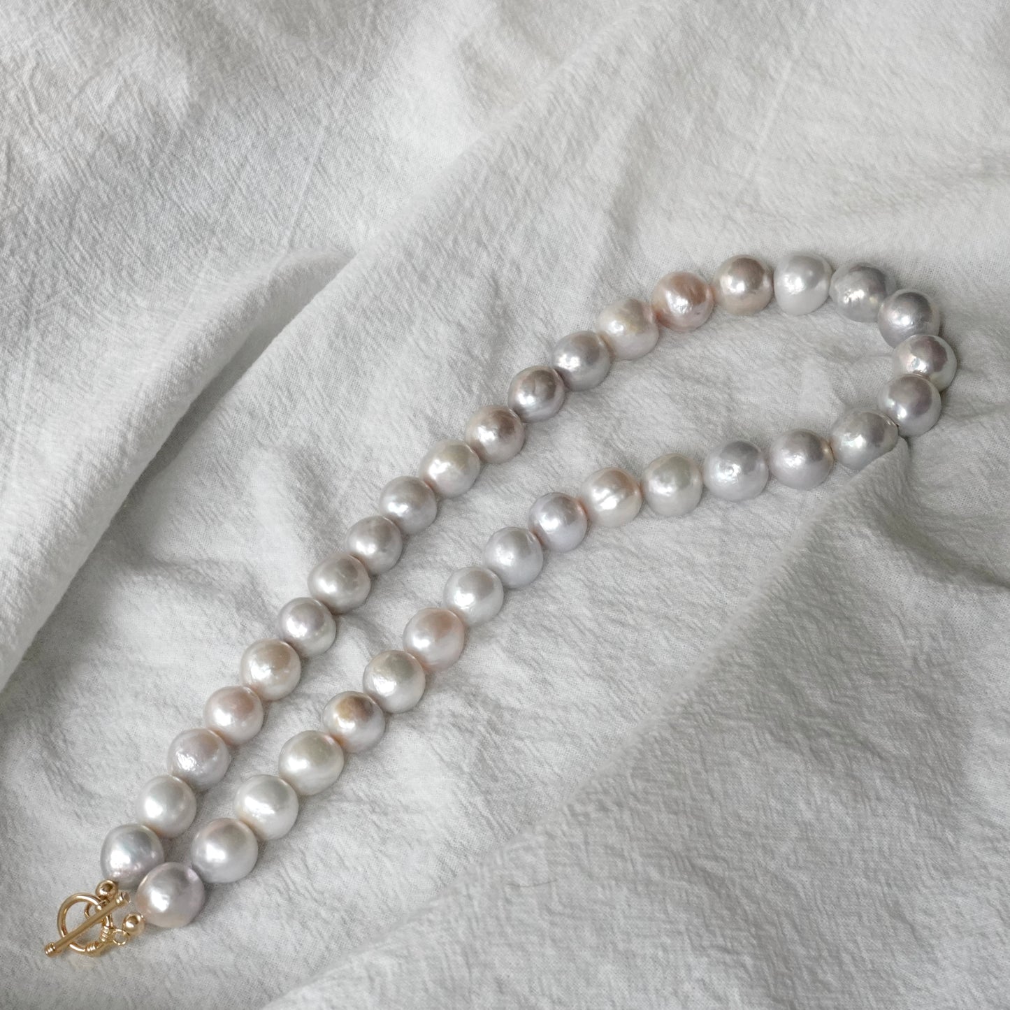 10.5mm-12.5mm Pearl Necklace #122